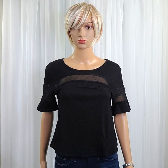 True Craft Tops - True Craft Black Short Top XS